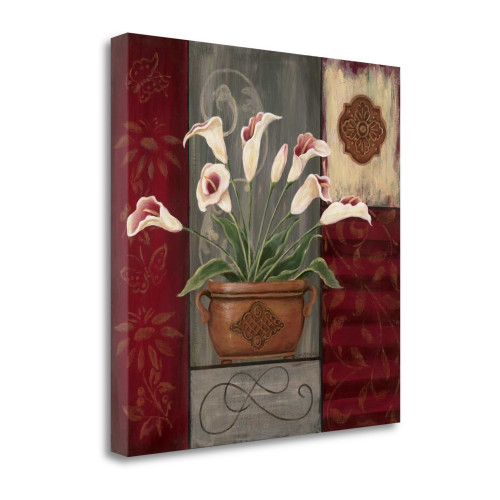 Symphony In White 2 Wrapped Canvas Print Living Room Wall Art