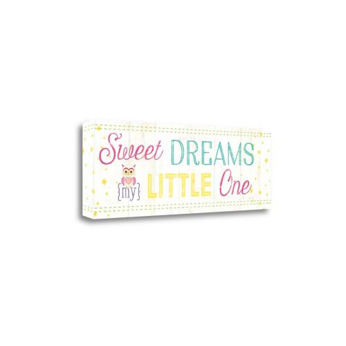 Sweet Dreams My Little One 3 Wrapped Canvas Print Living Room Wall Art