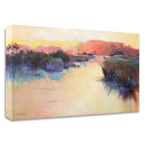 "A Warm Resonance" Wrapped Canvas Print Wall Art