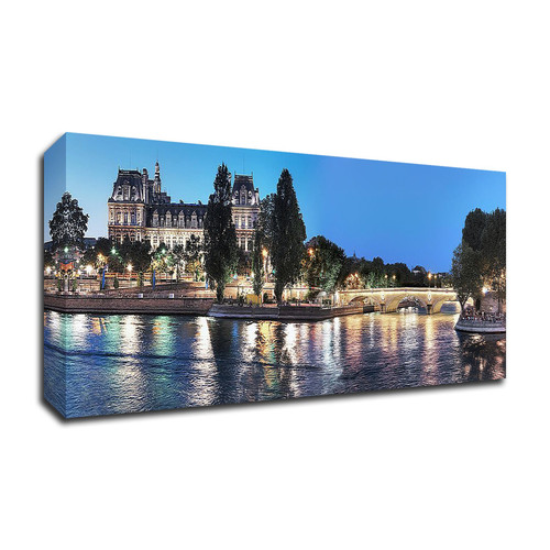 Nuit D' Ete Sur La Seine No. 1 Wrapped Canvas Print Wall Art