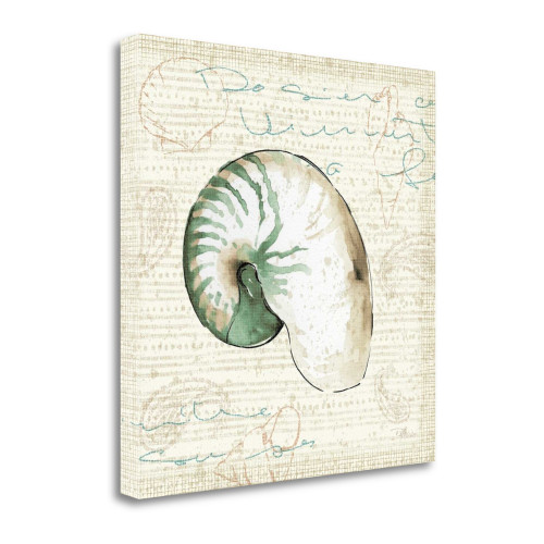 Ocean Prints III Wrapped Canvas Print Living Room Wall Art