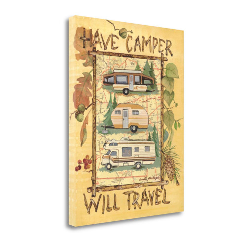 Have Camper 2 Wrapped Canvas Print Living Room Wall Art