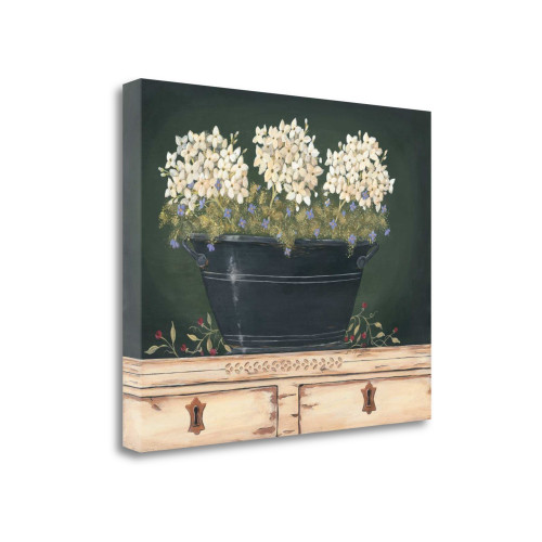 Floral With Hydrangea 5 Wrapped Canvas Print Living Room Wall Art