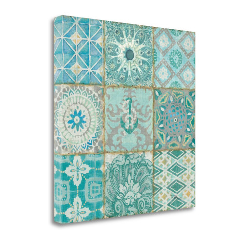 Ocean Tales II Wrapped Canvas Print Living Room Wall Art