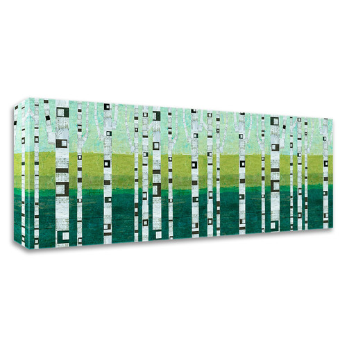 "Birches At The Beach" Wrapped Canvas Print Wall Art