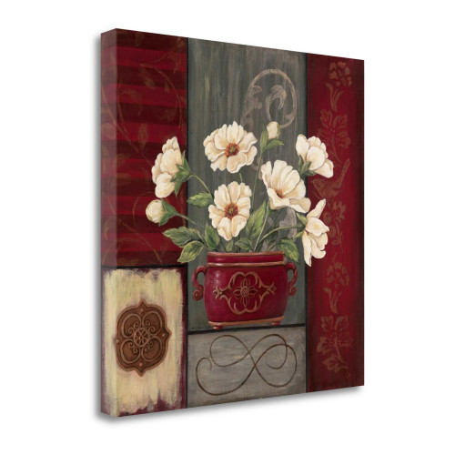 Symphony In White II Wrapped Canvas Print Living Room Wall Art