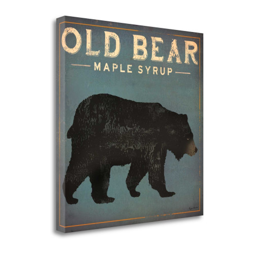 Old Bear 3 Wrapped Canvas Print Living Room Wall Art