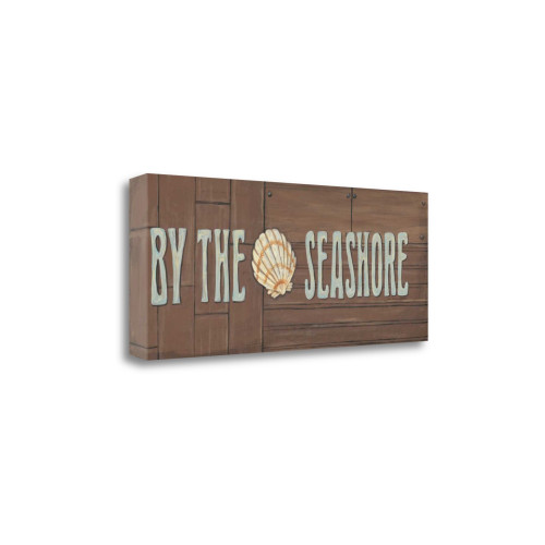 47" By the Sea Shore Beach Signage Gallery Wrap Canvas Wall Art