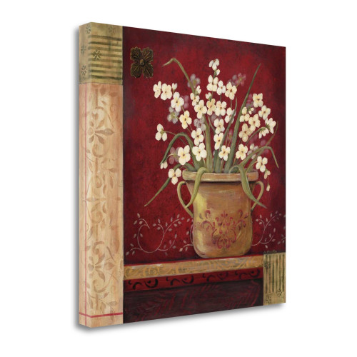 Villa Whites 3 Wrapped Canvas Print Living Room Wall Art
