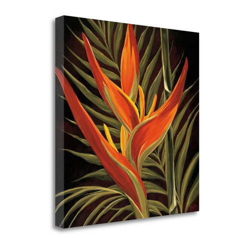 Birds Of Paradise I Wrapped Canvas Print Wall Art