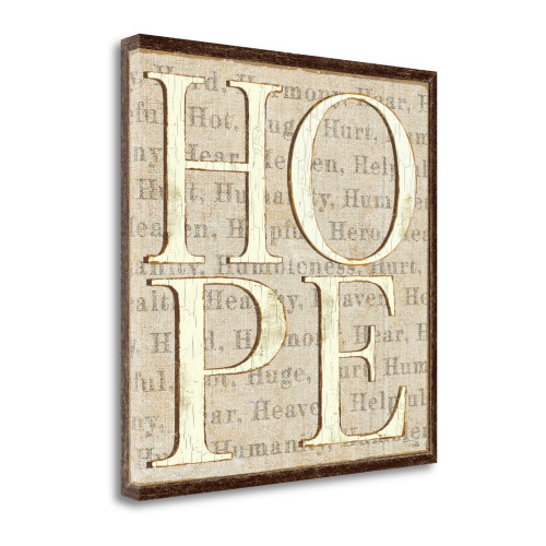 H Is For Hope 1 Wrapped Canvas Print Living Room Wall Art