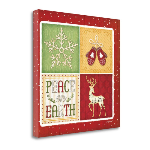 Peace On Earth 9 Wrapped Canvas Print Living Room Wall Art