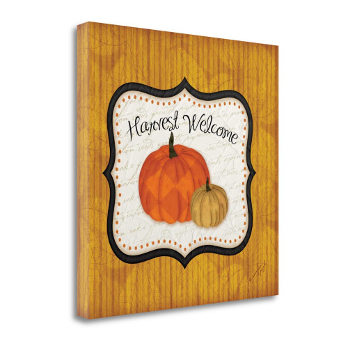 Harvest Welcome 2 Wrapped Canvas Print Living Room Wall Art