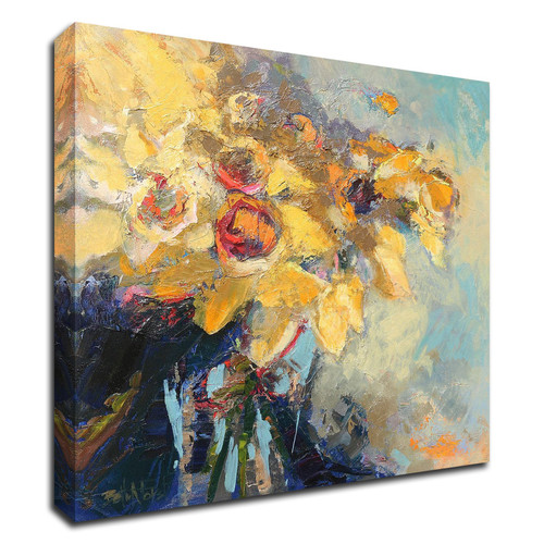 "Daffy Do" Wrapped Canvas Print Wall Art