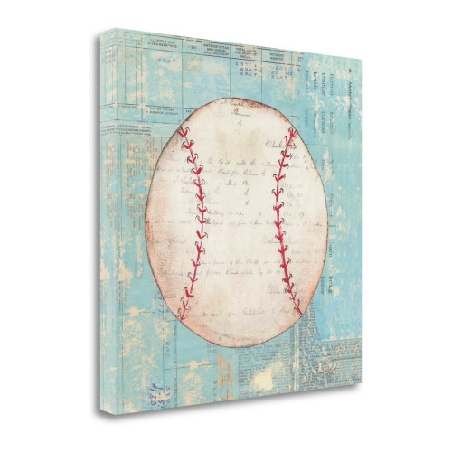 Play Ball I Wrapped Canvas Print Living Room Wall Art