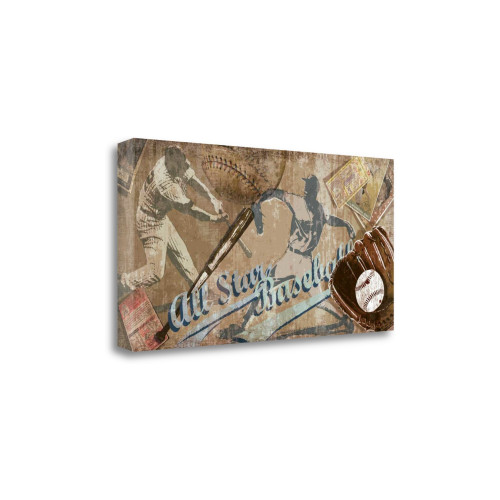 Home Run 6 Wrapped Canvas Print Living Room Wall Art