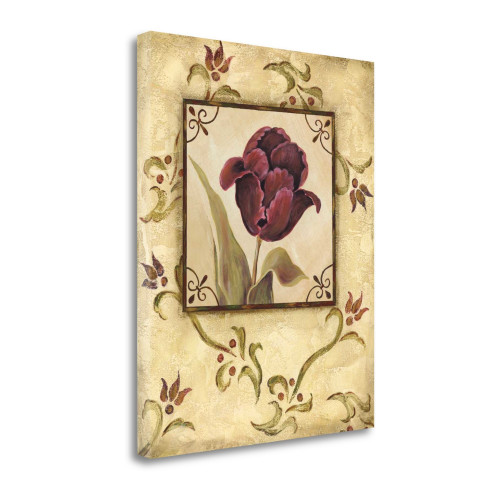 Purple Tulip II Wrapped Canvas Print Living Room Wall Art