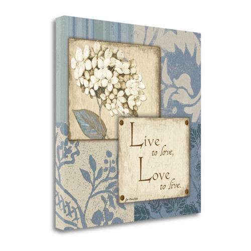 Live Love 4 Wrapped Canvas Print Living Room Wall Art