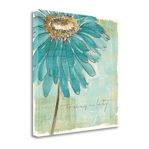 Spa Daisies III Wrapped Canvas Print Living Room Wall Art