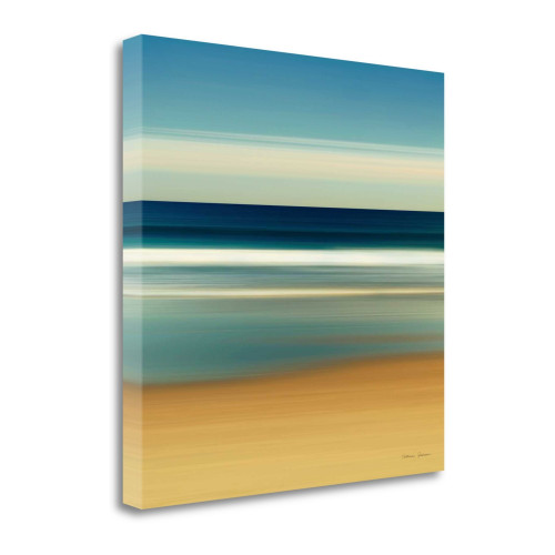 Sea Stripes II Wrapped Canvas Print Living Room Wall Art