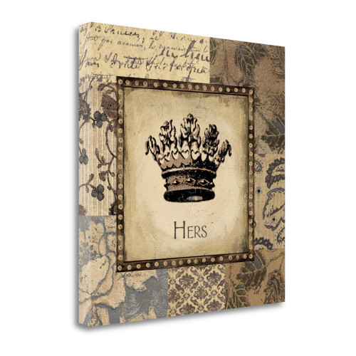 Hers Wrapped Canvas Print Living Room Wall Art