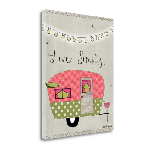 Simple Camper 4 Wrapped Canvas Print Living Room Wall Art