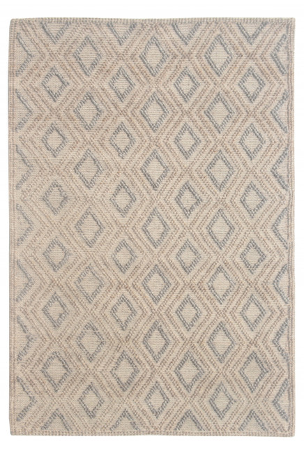 6' X 9' Natural Geometric Handmade Area Rug