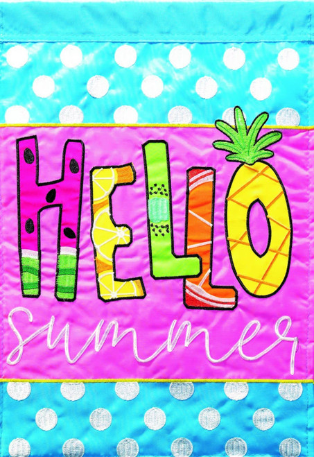 Flag Pineapple Hello Summer 