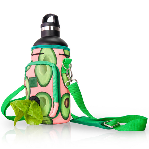 Made Easy Kit Water Bottle Carrier w/Pocket for Dog Poop Bag