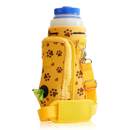 Made Easy Kit Water Bottle Carrier w/Pocket for Dog Poop Bag