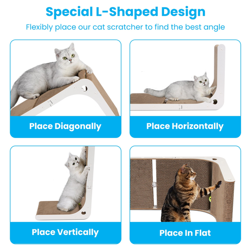 Indoor L Shaped Cat Scratcher 