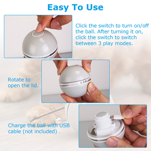 Electric Cat Toy Cat Teaser Ball AutoMat