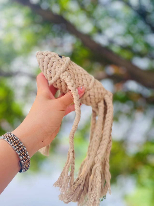Squid Lady Rope Toys, Handmade Sustainable Dog Rope Toys