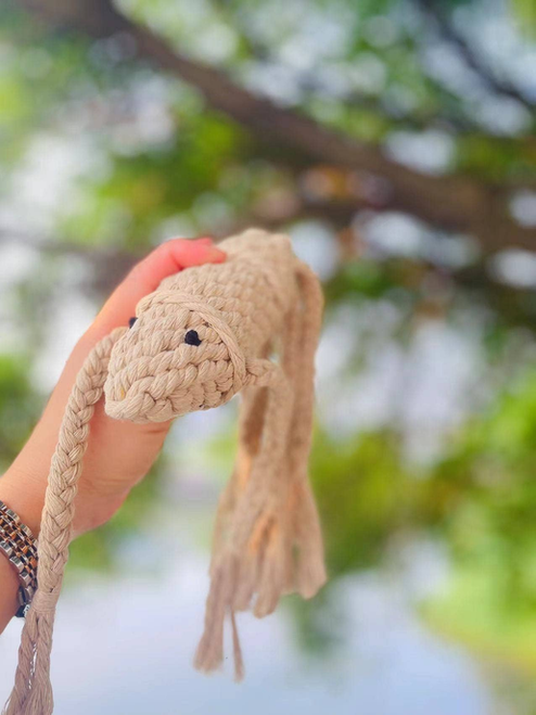 Squid Lady Rope Toys, Handmade Sustainable Dog Rope Toys