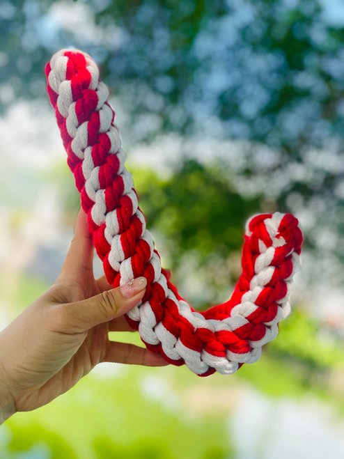 Christmas: Handmade Jumbo Braided Rope Candy Cane