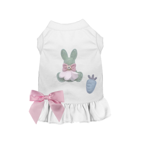 Pastel Bunny & Carrot Garden Dress 