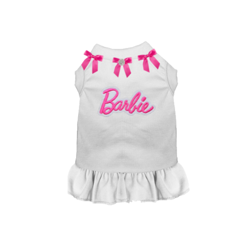 Barbie Bow Dog Dress