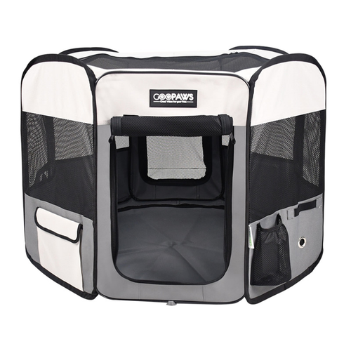 GOOPAWS Soft-Sided Dog & Cat Playpen
