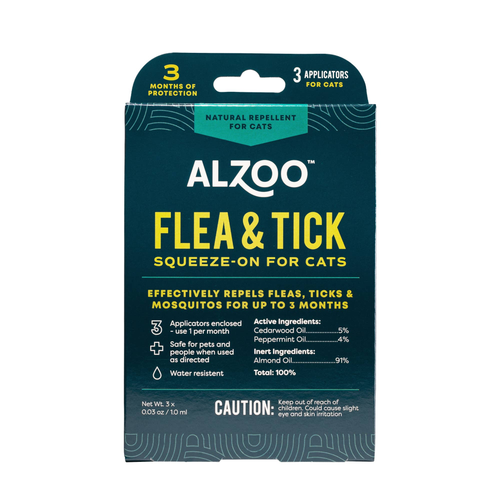 ALZOO Plant-Based Flea & Tick Repellent Squeeze-On Dog