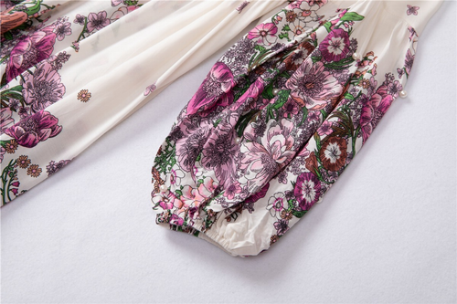 Elegant Ruffle Flower Dress