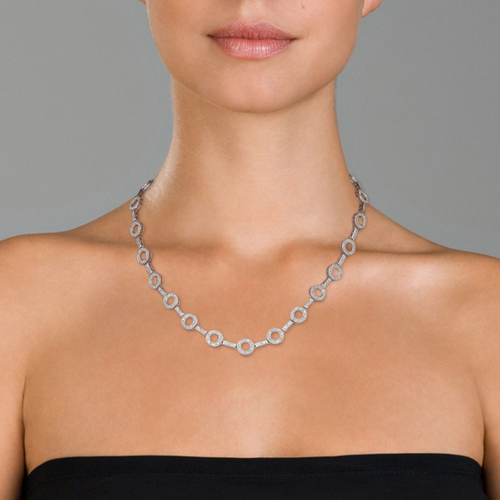 Collette Z Sterling Silver Looped Chain Classic Necklace