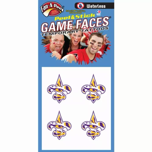 Waterless Peel & Stick Temporary Tattoos Fan-A-Peel / Gamesfaces