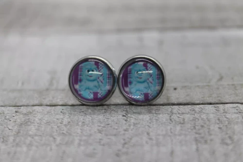 Baby Sully  Glass Stud Earrings