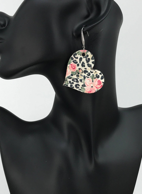 Cork Leather Earrings 