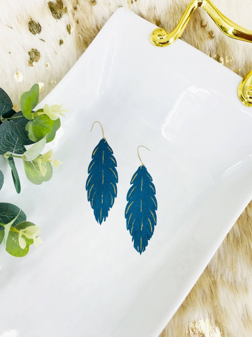 Feather Suede Earrings 