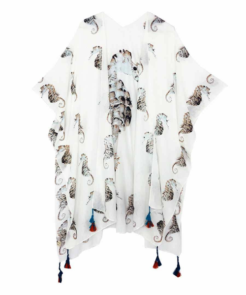 Seshorsetassel-Hem Kimono