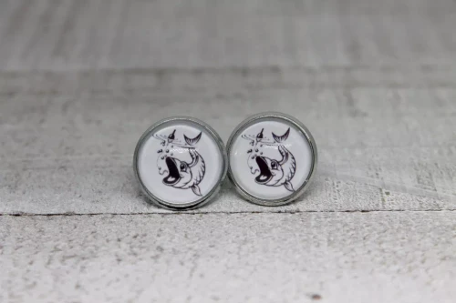 Fish  Glass Stud Earrings