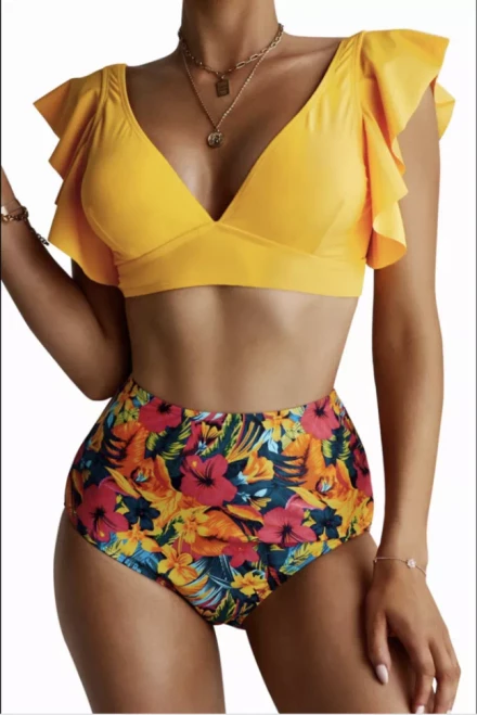 Atlantic Floral High Waist Bikini