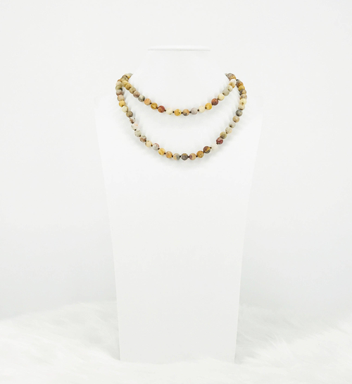 Matte Jasper Gemstone Necklace 