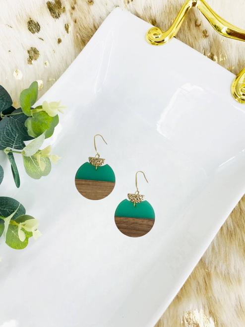 Half Moon Pendant Earrings 
